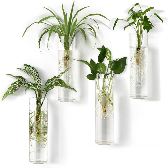 Mkono Propagation Station Wall Hanging Room Decor, Set of 4