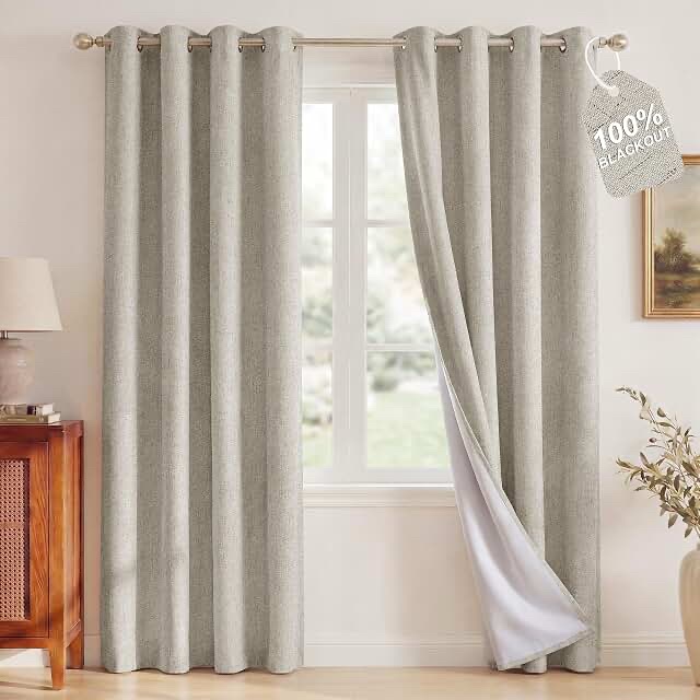 NICETOWN Full Shading Blackout Curtains, 70" W x 95" L