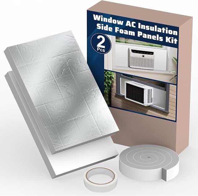 OSMOFUZE Window AC Insulation Foam Panels Kit