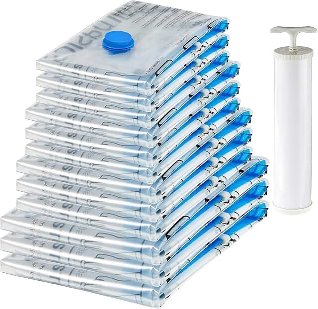 Vacuum Storage Bag Set with Manual Hand Pump