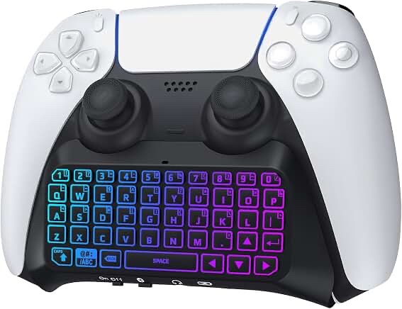 Moko PS5 Wireless Controller Keyboard with Multi-color Backlight