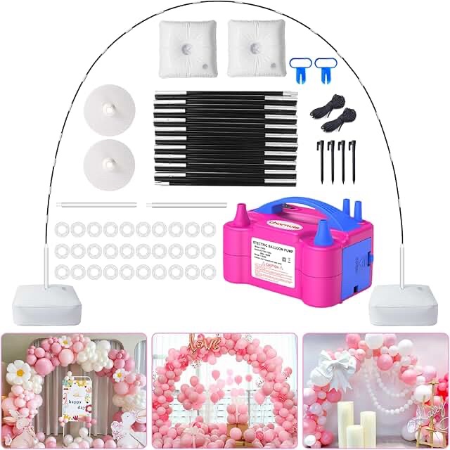 Chamvis Balloon Arch Kit with HF-658 Electric Balloon Pump