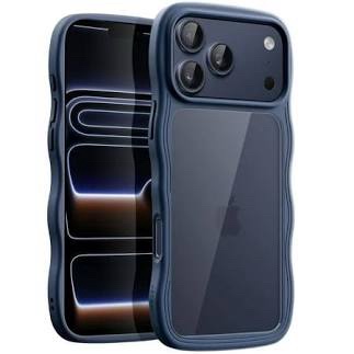 Wavy Design Protective Phone Case for iPhone 17 Pro Max(Blue)