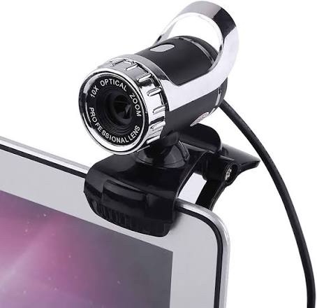 Generic USB Webcam with Optical Zoom and Clip-on Stand