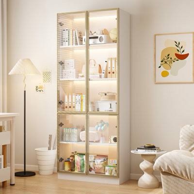 Aashish 92.5''H X 63''W Two-Door Glass Bookcase