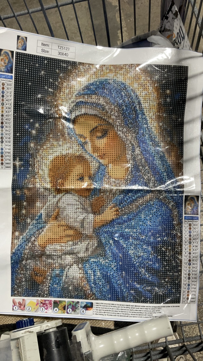 Religious Madonna and Child DIY 5D Diamond Painting Kit 30x40cm