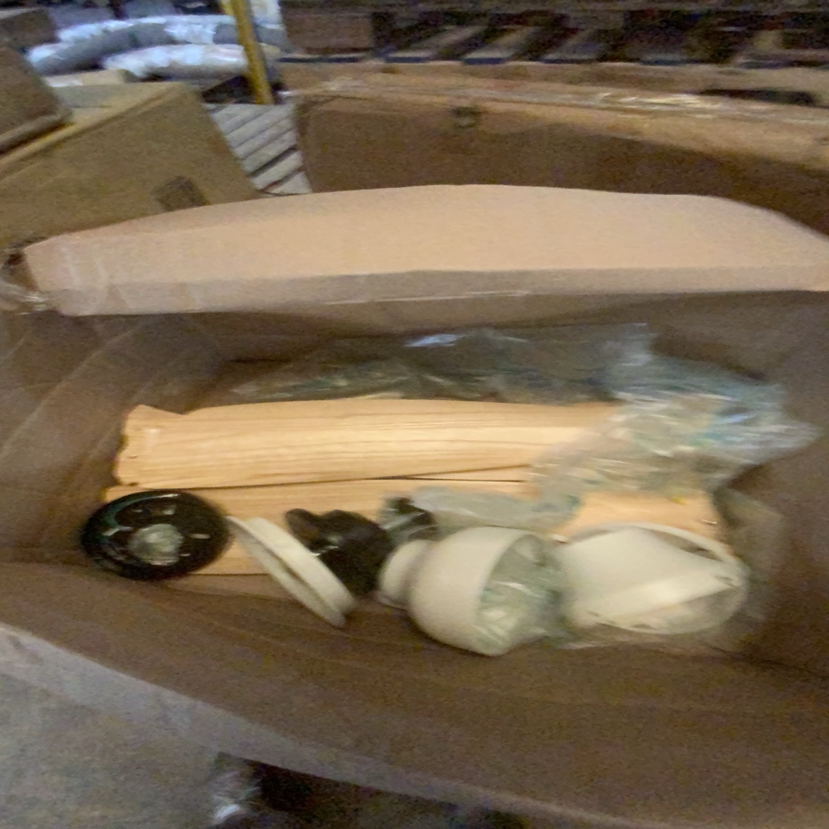 Celing Fan. Possibly Broken Or Missing Pieces