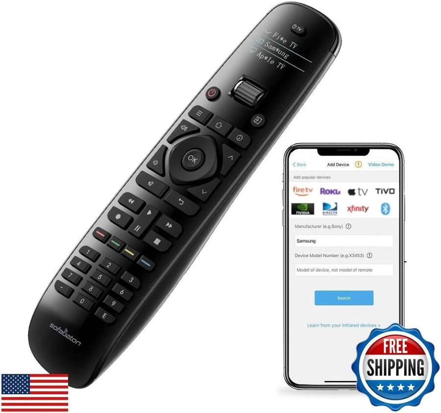 Blackweb SofaBaton U2 Universal Remote With Backlit Button, All In One Universal Remote