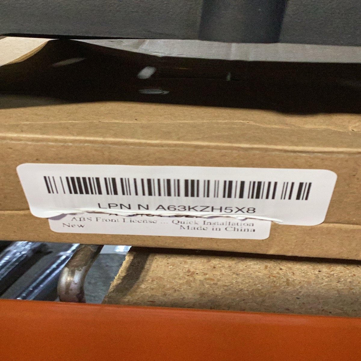ABS Plastic Front License Plate Bracket/Mount