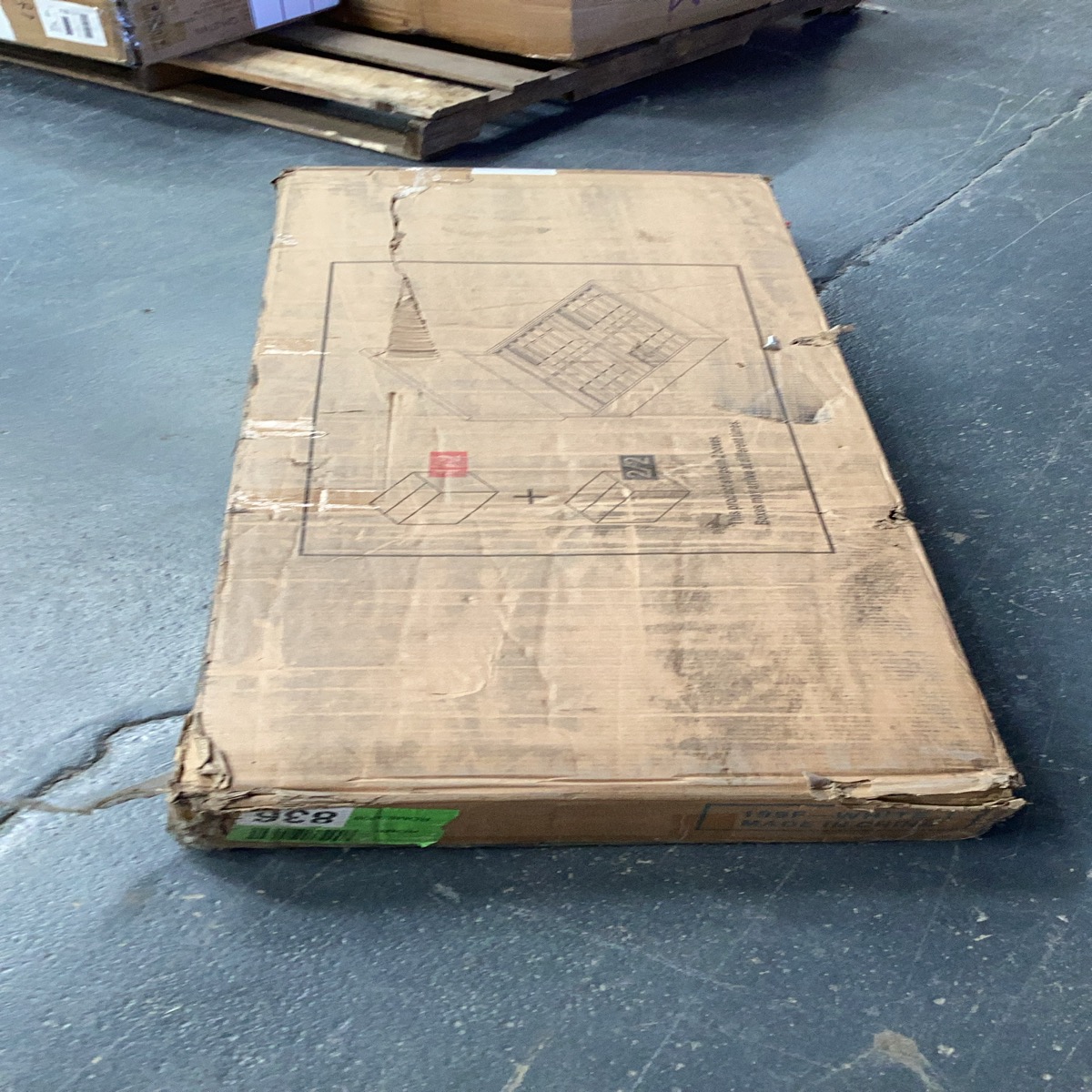 Platform Bedframe With Storage (Incomplete, Box 2/2)