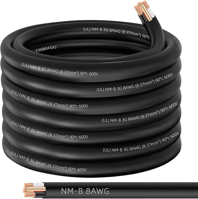 XMK 50ft NM-B 8/3 Wire with Ground Electrical Cable