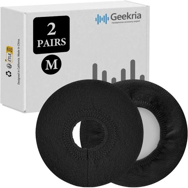 Geekria 2 Pairs Knit Headphones Ear Covers - Black