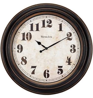 Westclox Round Analog Wall Clock with Cream Dial