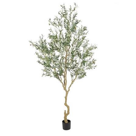 Artificial Plant Olive Tree 9 Feet, 1 Pack