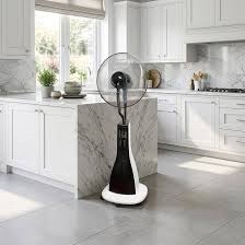 XBrand 47.25 in. Indoor/Outdoor Intelligent Cool Mist Oscillating Standing Fan Humidifier with Remote Control, Timer & 3 Modes