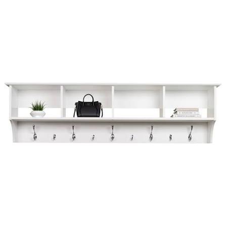 Raitsa 60"W x 16.5"H x 11.5"D 9 - Hook Wall Mounted Coat Rack