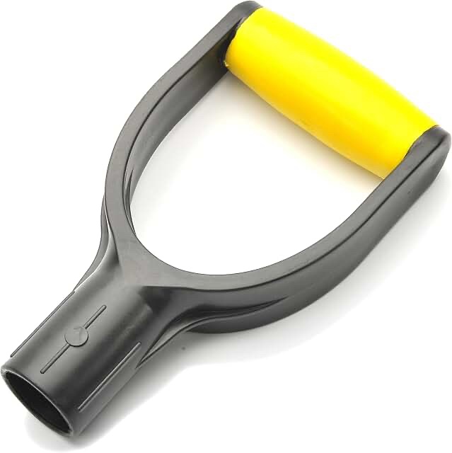 Replacement D-Grip Shovel Handle, Yellow/Black