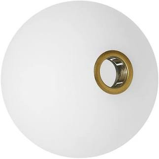 Replacement Glass Globe Shade with Brass Hardware