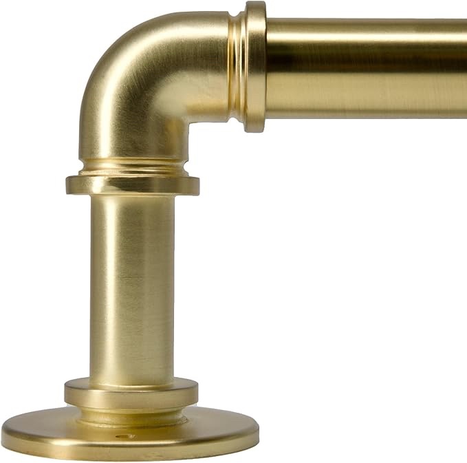 Unidentified Brushed Gold Curtain Rod Set