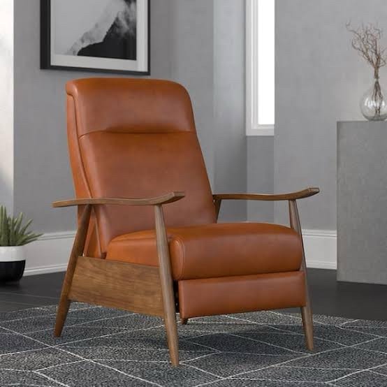 (No hardware )Push Back Recliner Item No: 8022-57 (Caramel)