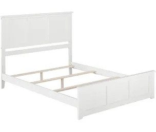 (Head/footboards only)AFI Furnishings  White headboard and footboard for full size bed