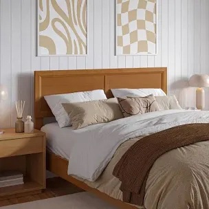 *Headboard only * AFI Furnishings Full Size Bed Frame - Light Toffee - Model R-28683T