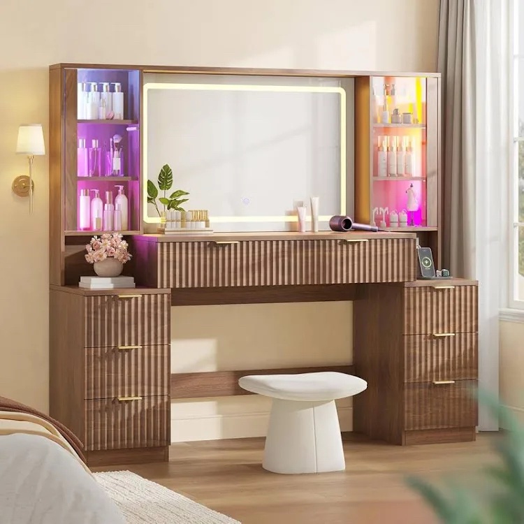 (Incomplete )Grand Tunnel Vanity Table with Lighted Mirror Assembly Instructions