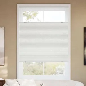 Unbranded 1.5-Inch Top-Down Bottom-Up Blackout Cellular Shade, 35.5 x 48 Inches, White