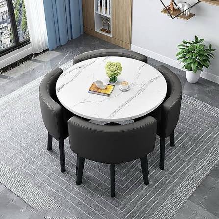 Incomplete HOJKFCB Model 909 Dining Table and Chairs Set