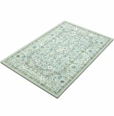 2x3 Area Rug - Vintage Floral Pattern, Green/Beige