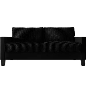 Unbranded Sofa in Black Velvet, C372SF-BK