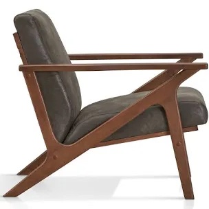OmaxDecor Zola Chair - Walnut/Brown (1 of 2)
