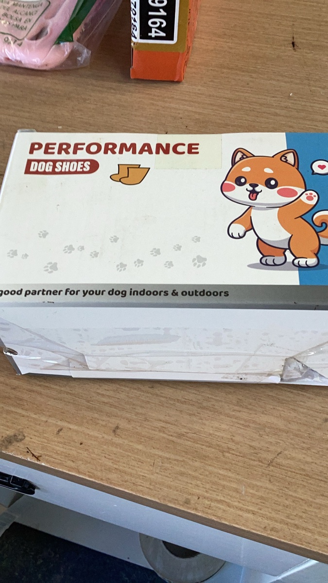 Performance Dog Shoes with Shiba Inu Illustration