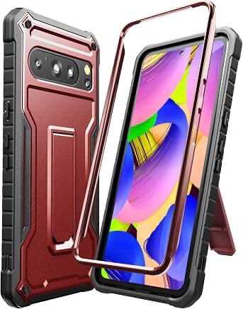 Duopal Protective Case for Google Pixel 8 (Red)