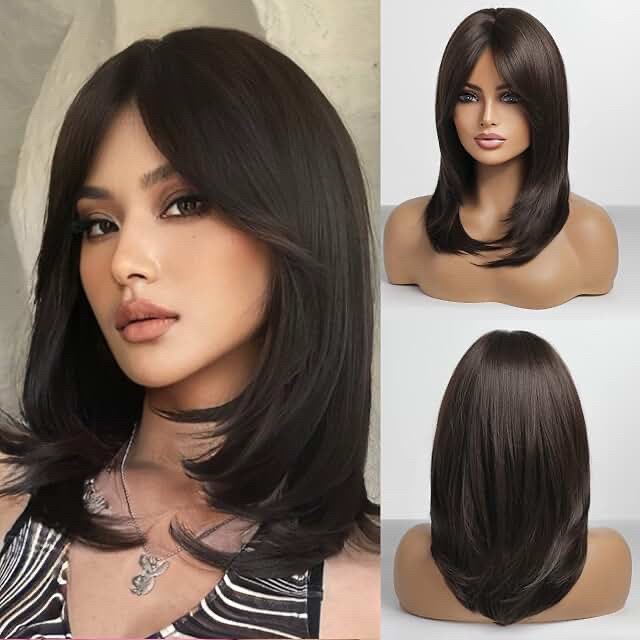 HAIRCUB Layered Wavy Hair Wig