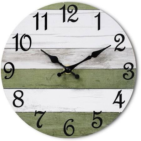 Rustic Plank Design Wall Clock