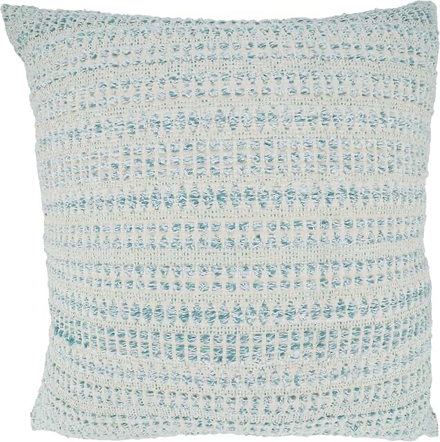 Set of 2**Lifestyle Celeste Collection 22" x 22" Aqua Pillow