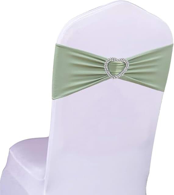Amazon.com : Sage green heart chair covers