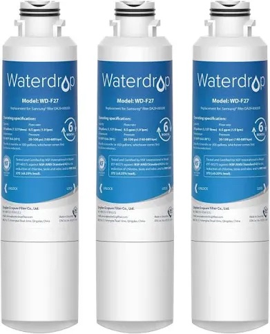 Waterdrop WD-F27 Refrigerator Water Filter Replacement for Samsung DA29-00020B