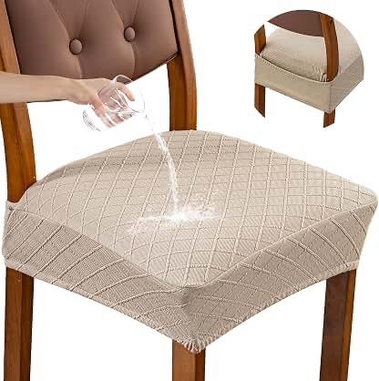 Set of 4 Genina Waterproof Dining Room Chair Slipcover Protector