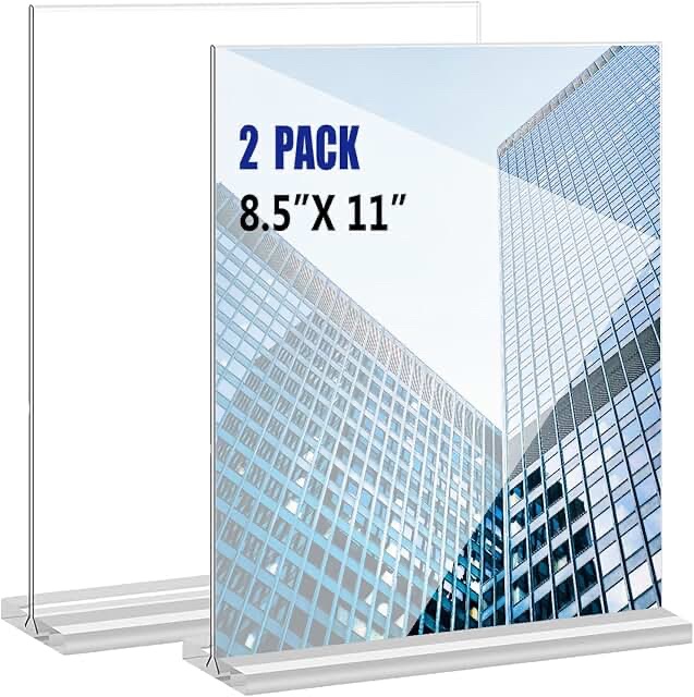 (One only)Acrylic Menu Holder or Sign Display
