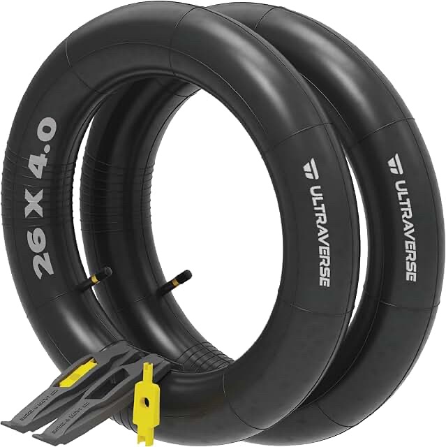Ultraverse 26" x 4.0" Bicycle Inner Tube with 37mm Schrader Valve