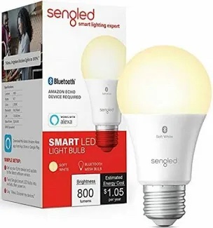 Sengled Smart LED Light Bulb (Bluetooth Mesh, Soft White, 800 Lumens)