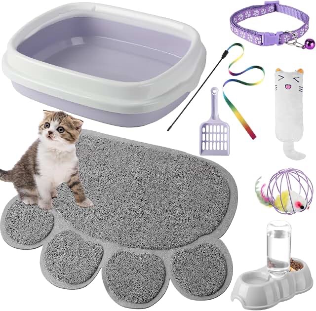 Tioncy Small Cat Kitten Starter Kit 1-3 Lbs