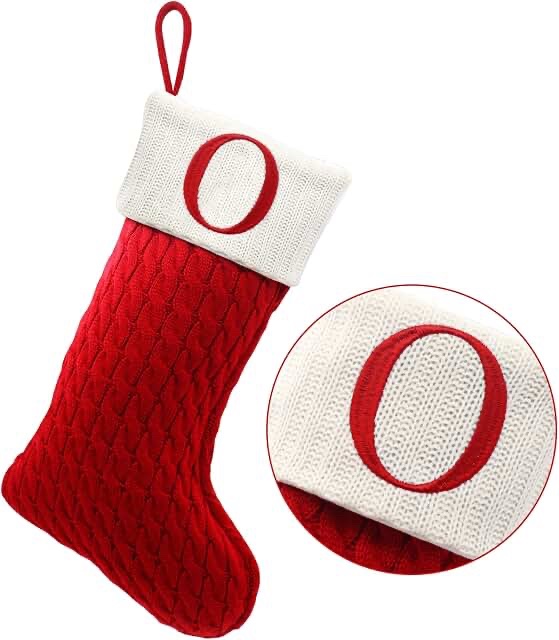 Christmas Stocking with Initial 'O'