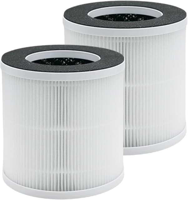 Replacement HEPA Air Purifier Filter, Cylindrical Style