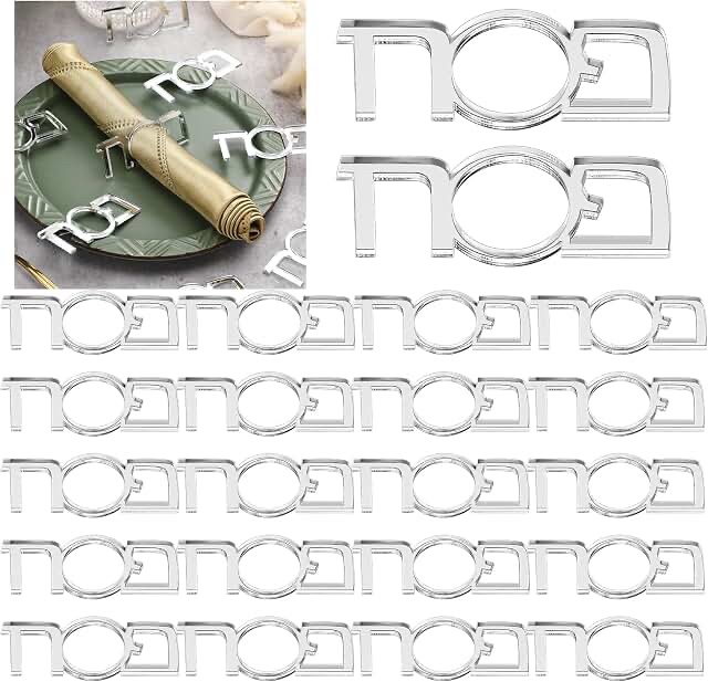 Funnymoom 20 Pcs Passover Holiday Dinner Table Decor Set