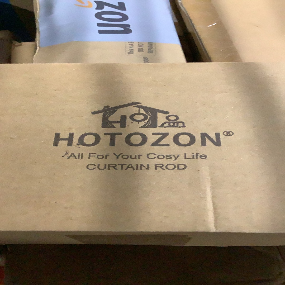 (Missing mounting bracket )HOTOZON 32-86" Adjustable Curtain Rod (6/8")