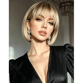 Short Blonde Bob Costume Wig