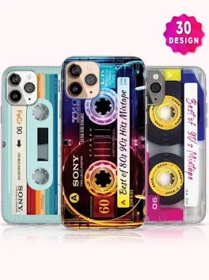 Retro Cassette Tape Design Phone Case for iPhone